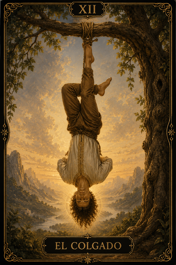 El Colgado en el Tarot: amor, espera, sacrificio y significado