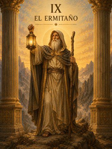 El Ermitaño en el Tarot: amor, soledad, dinero y significado