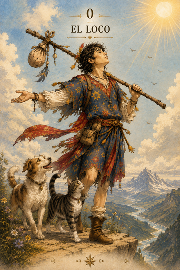 El Loco en el Tarot: significado en el amor, el dinero y la espiritualidad