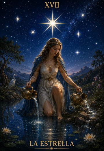 La Estrella en el Tarot: significado, amor, esperanza y dones