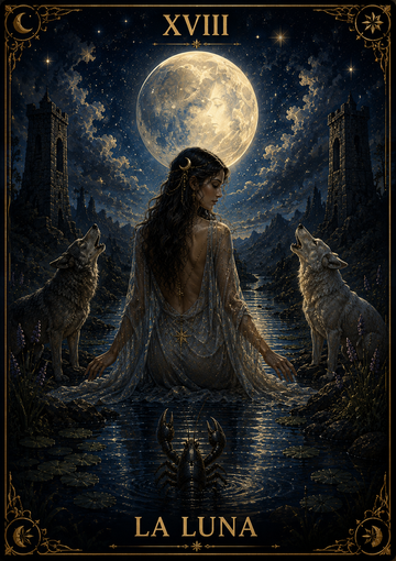 La Luna en el Tarot: significado, amor, intuición y sueños