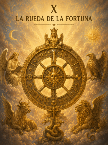 La Rueda de la Fortuna en el Tarot: amor, dinero y significado