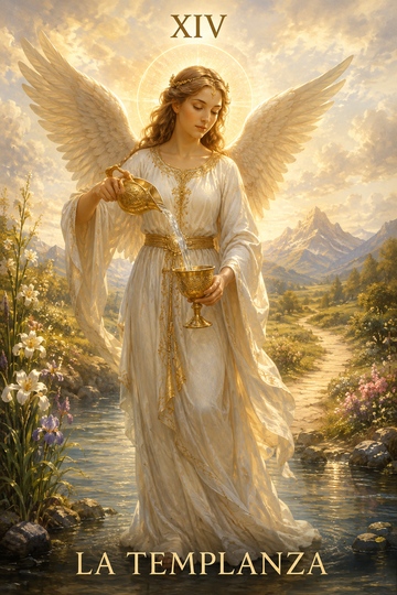 La Templanza en el Tarot: amor, equilibrio, sanación y significado