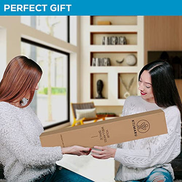 KEEMARU Premium Cork Yoga Mat - Extra Large and Extra Thick Yoga Mat (7mm) - Non-slip Mat - Non Toxic - Comes with Premium Yoga Mat Strap - Hot Yoga Mat