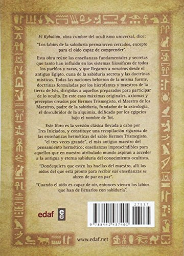 El Kybalión de Hermes Trimegisto (Spanish Edition)